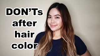 5 Don'ts after hair color