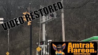CVSR Train Goes Through Crossing With Broken Arm (Restored Video)