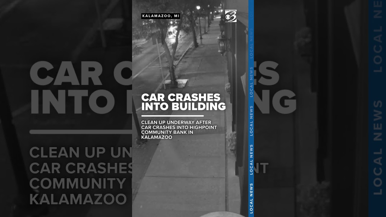 VIDEO: One hurt after car carrying six people crashes into building at high-speed