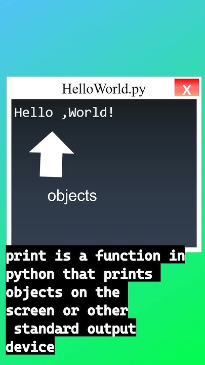 HelloWorld Program in Python | HelloWorld Project series - YouTube