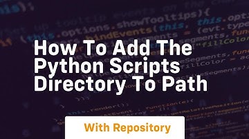 How to add the python scripts directory to path
