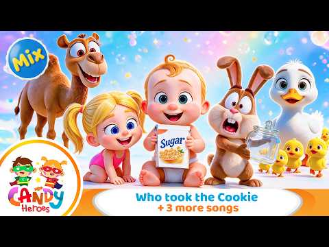 Who Took the Cookie 🍪 I Have a Little Camel 🐫 Five Little Ducks 🦆 & More | Candy Heroes Compilation