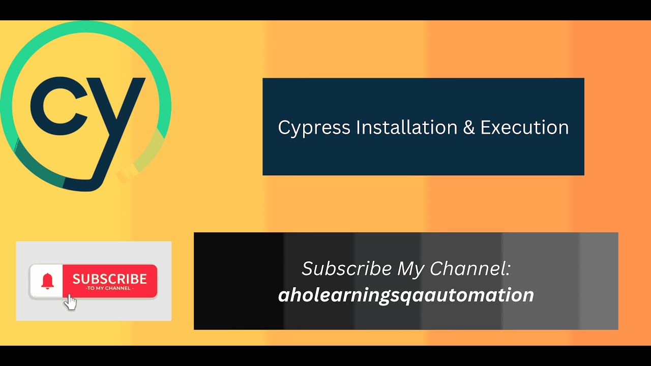 Cypress Installation & Execution - YouTube