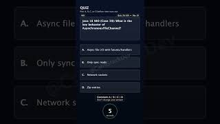 Quiz 239 AsyncFileChannel Java18 | #shorts #java #quiz