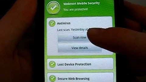 Webroot Security Android Review