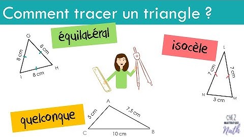 Tracer un triangle isocèle, équilatéral ou quelconque