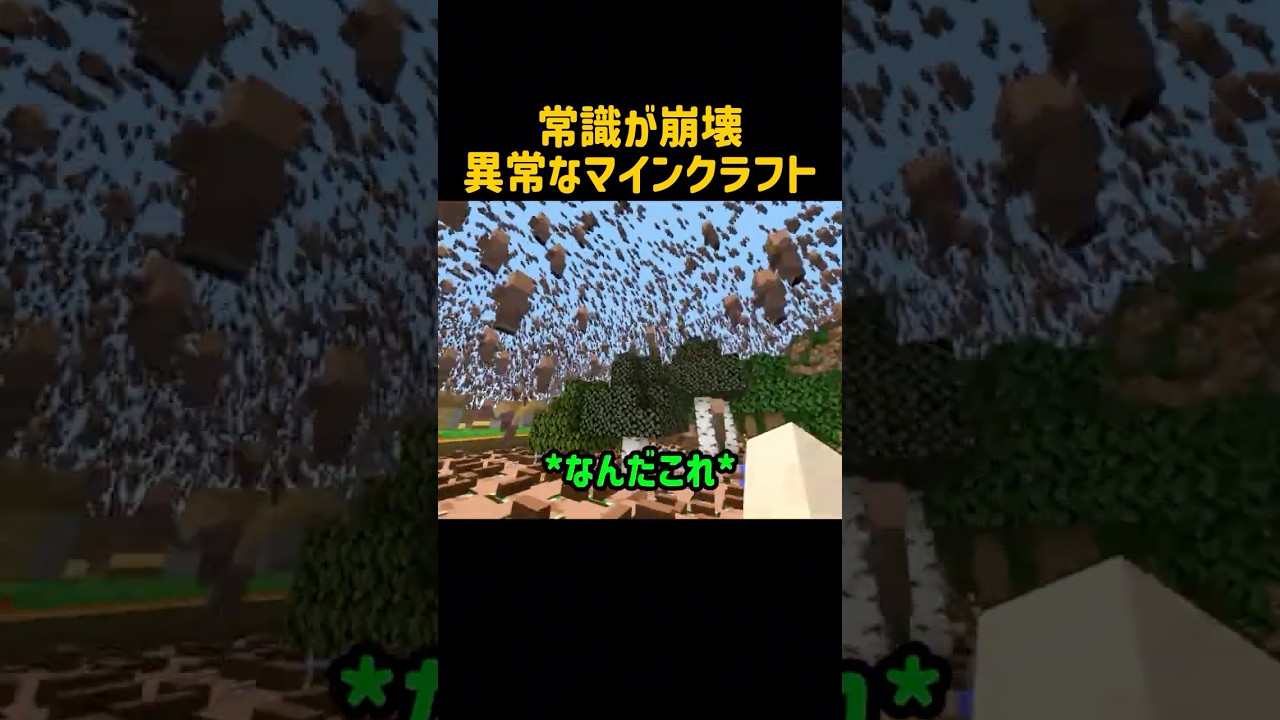 常識が完全に崩壊しているマインクラフト