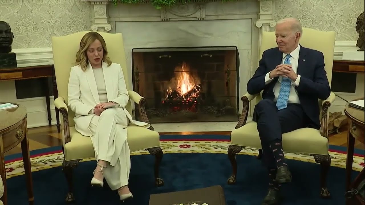 Incontro del Presidente Meloni con il Presidente Biden a Washington. Collegatevi!