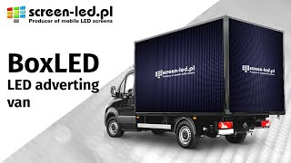 BoxLED - LED mobile advertising van - LED truck  - Screen-LED.com