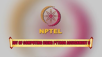 The Joy of Computing Using Python Assignment-0 Solution