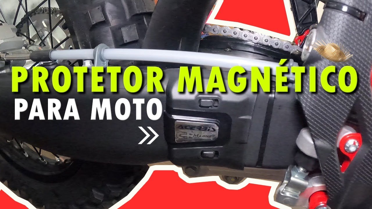 Protetor MAGNÉTICO para a balança traseira da moto? Confira esta NOVIDADE MUNDIAL.