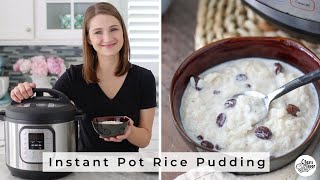 Instant Pot Rice Pudding