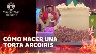 Damián Betular reveló todos los secretos de la torta arcoíris - Masterchef Celebrity