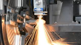 Golden Laser | Precitec P2060 pipe laser cutting machine for round pipe cutting
