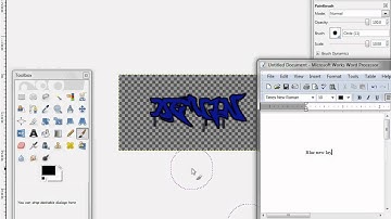 GIMP Splatter Graffiti Text Tutorial
