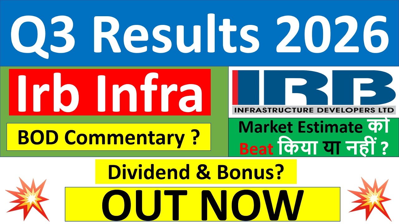 Irb Infra q3 results 2026 | Irb results today | Irb Infra Share News | Irb Infra Share Bonus news