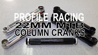 MTB PARTS - Profile Racing - 22MM Column Cranks - YouTube