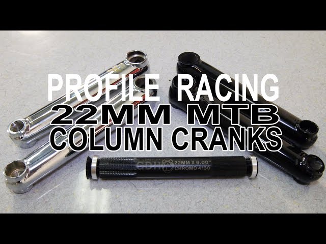MTB PARTS - Profile Racing - 22MM Column Cranks - YouTube