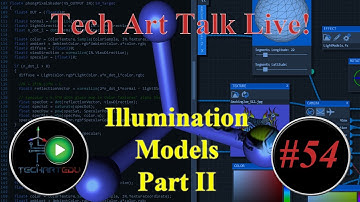 Tech Art Talk Live!, #54, Illumination Models PartII
