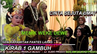 KIRAB 1 GAMBUH SRI NALENDRO SLENDANG  CINTA SEJUTA  MENIK   WAWAN RISKA PANTES LARAS ZACK AVS MADIUN