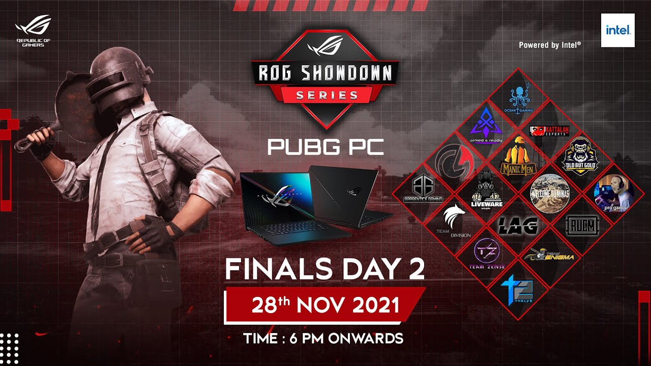 ASUS ROG - SHOWDOWN SERIES - 27th Nov 2021 | PUBG PC | FINALS - DAY 2 ...