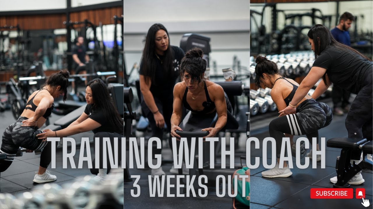 LEG DAY WITH COACH | 3 WEEKS OUT