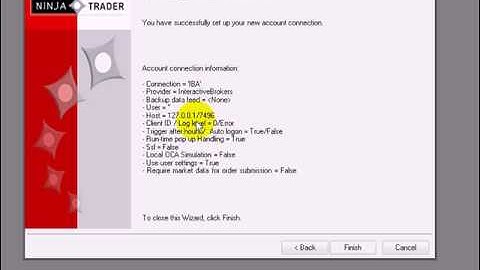 NinjaTrader new account connections (ameritrade & IB)