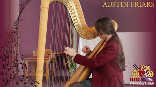 Ema Playing the Harp at Austin Friars