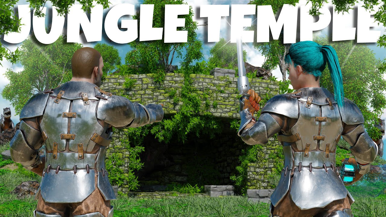 How 2 Youtubers Claimed a Jungle Temple Day 1 - INX 2MAN - ARK: Survival Evolved