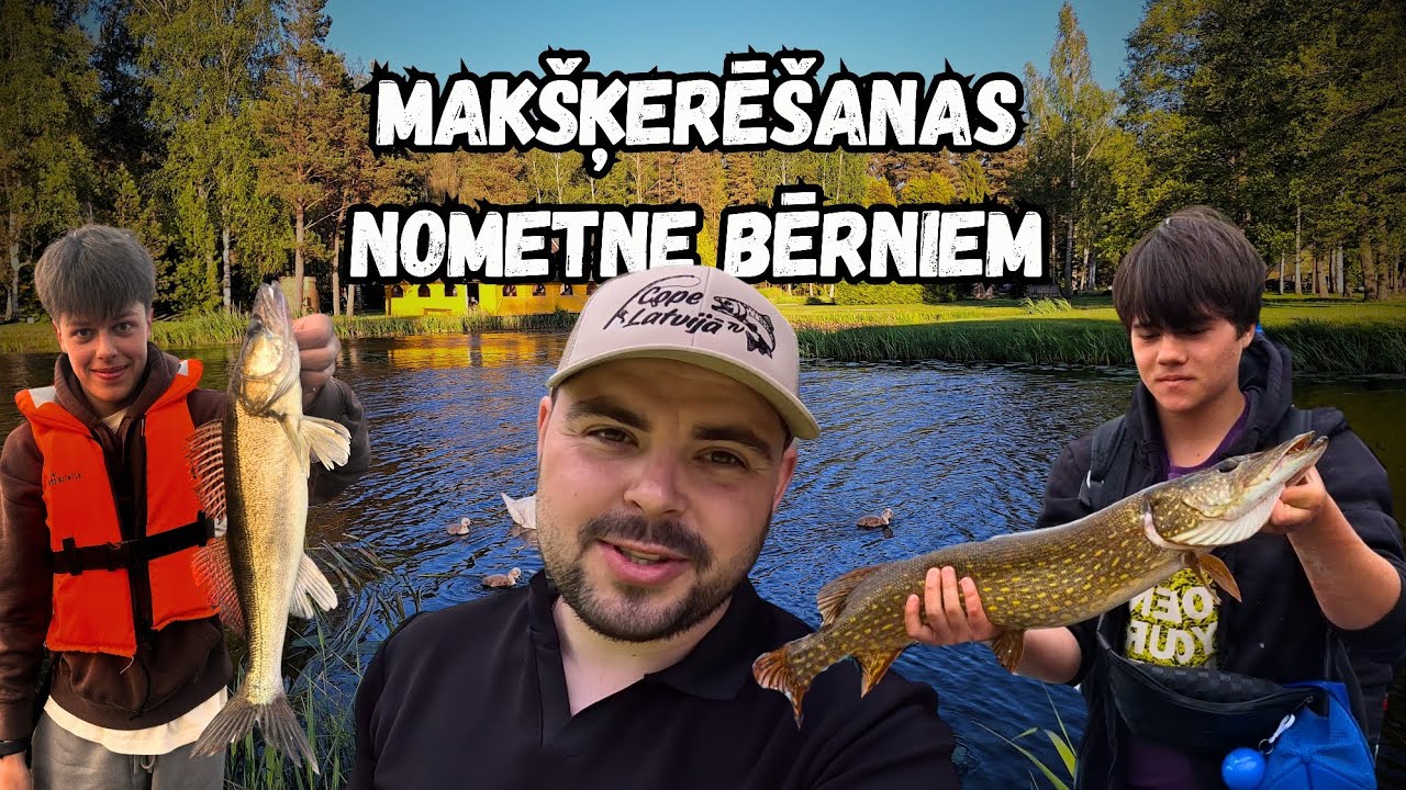 Makšķerēšanas nometne bērniem! Ļoti negaidīti lomi un labākā nedēļa šogad! Līdakas, zandarti u.c.