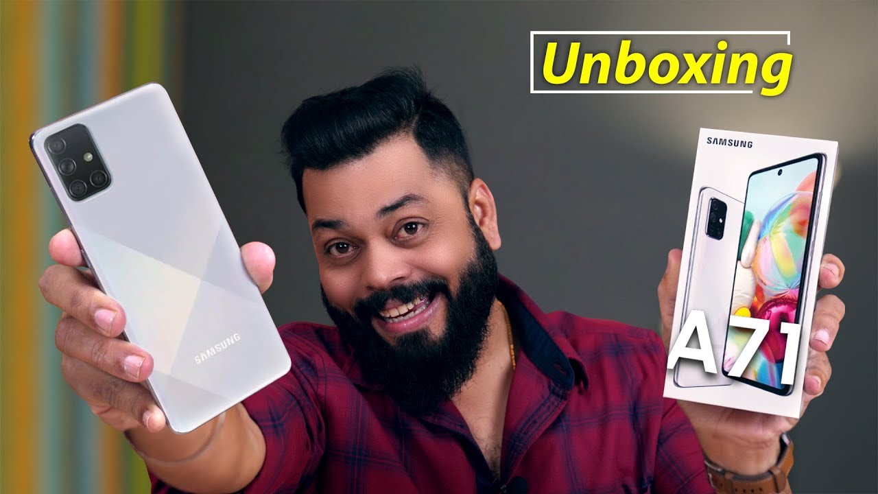 Samsung Galaxy A71 Unboxing & First Impressions ⚡⚡⚡ SD730, 64MP Cameras And More