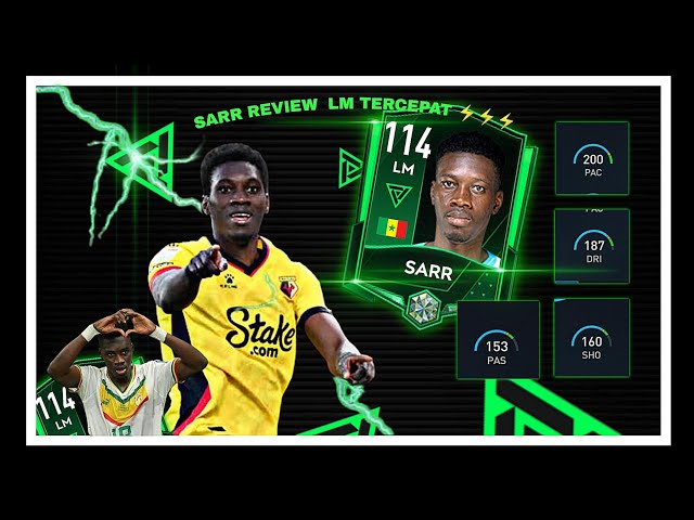 REVIEW SARR LM Tercepat⚡⚡ 200PACE💀💀 fifa mobile #fifamobile class=