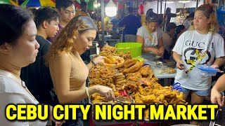 CEBU CITY Night Market   STREET FOOD TOUR | Biggest Street Market of CEBU PHILIPPINES!