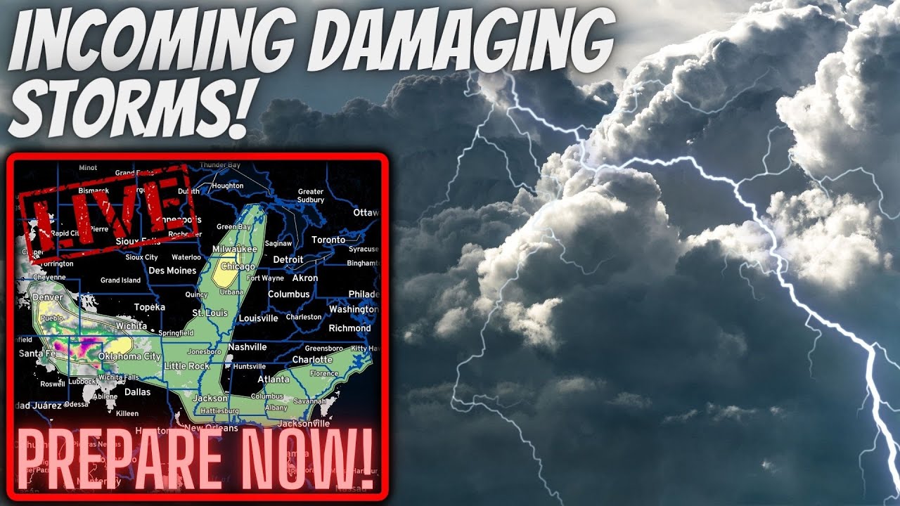 🔴BREAKING - Violent Hail, Tornadoes & Widespread Damaging Winds ...