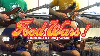 Food Wars!: Shokugeki no Soma S2 OP - SCREEN mode - Rough Diamonds full guitar cover   solo and tabs