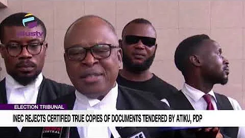 Election Tribunal: INEC Rejects Certified True Copies Of Documents Tendered By Atiku, PDP