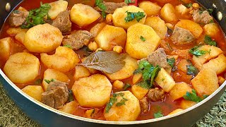 Chetatha Batata Recette Algérienne, Ragoût de Pommes de terre Rapide, Facile / Peu D’ingrédiens  😋