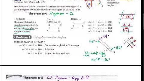 6.2 - Properties of Parallelograms - GeomOnline