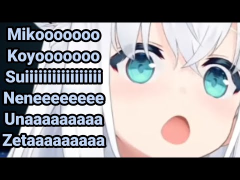 Fubuki shouting names is too cute