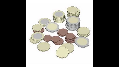 3D Model of French Euro Coins Review