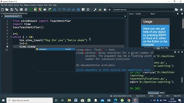 Creating a desktop notification using python