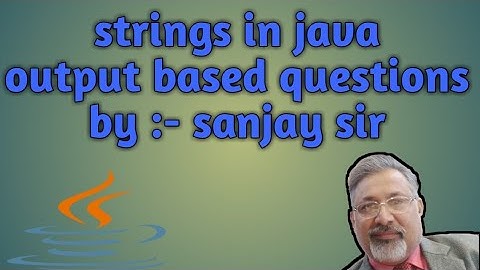 String Handling Output based Questions | ISC | ICSE | class 10 11