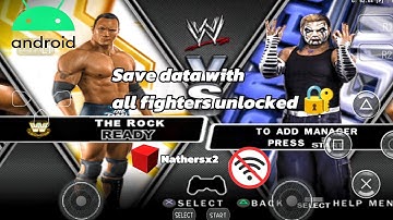WWE SmackDown Vs. RAW 2010 Nathersx2 Emulador Save Data How to Unlock all Fighters
