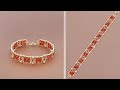 DIY Beaded Vintage Bracelet with Pearls and Crystal Bicone Beads. How to Make Beaded Jewelry