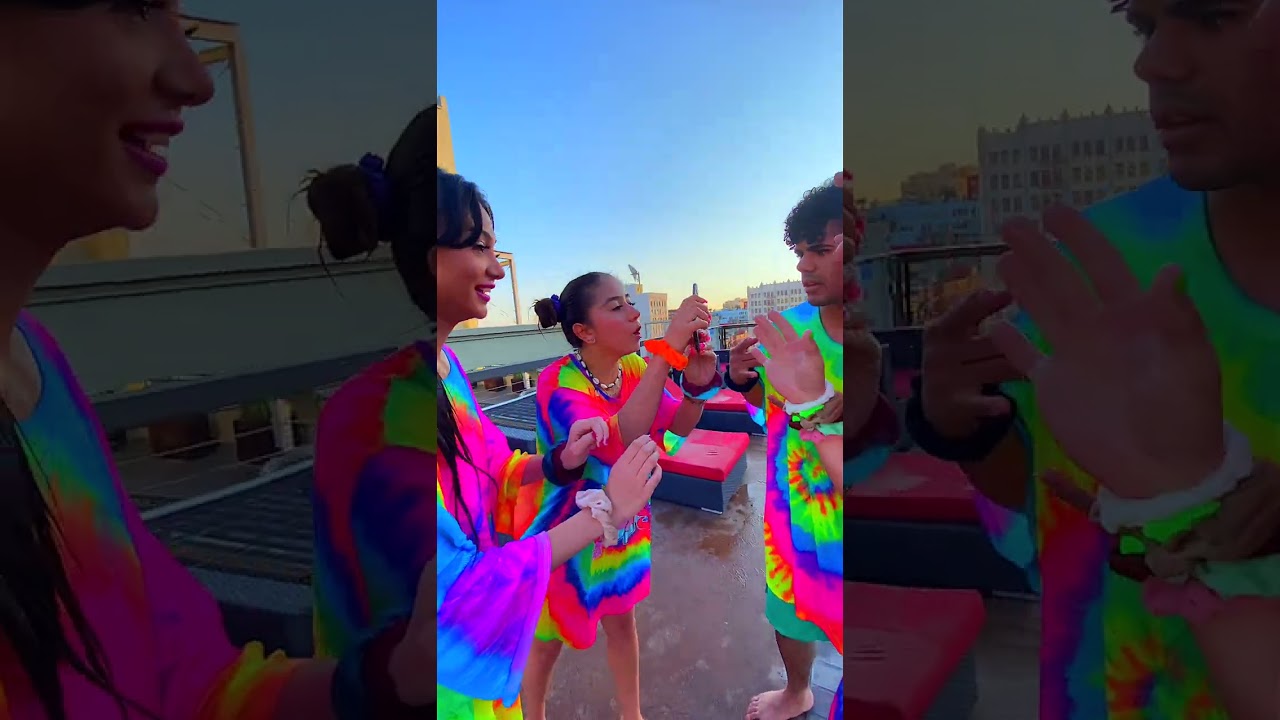 vsco girls getting pushed in pool...