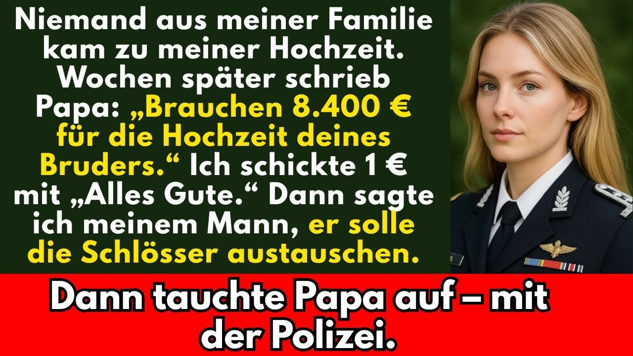 Meine Familie ließ mich auf meiner Hochzeit im Stich – dann tauchte mein Vater mit der Polizei auf.