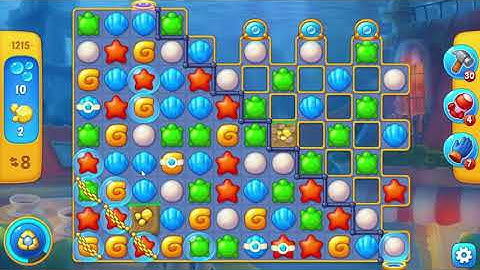 Fishdom 1215 Level - NO BooSTERS