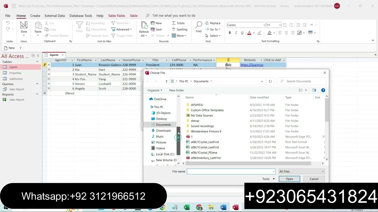 Exp19 Access Ch08 HOEAssessment   Real 1 0 | Exp19 Access Ch08 |  Ch08 HOEAssessment
