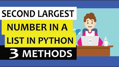 Python program to find second largest number in a list