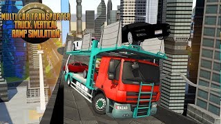 Multi Car Transporter Truck Vertical Ramp Simulation screenshot 2